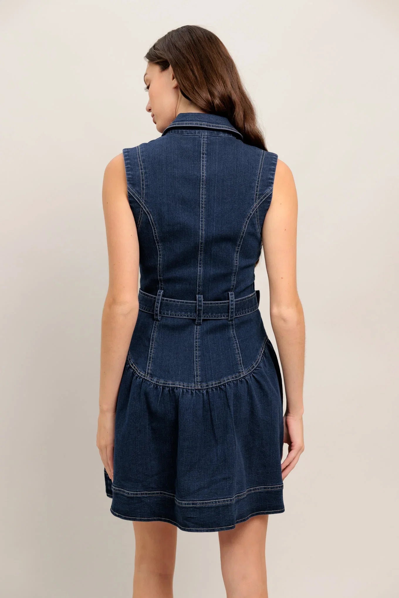 MADE TO FLATTER DENIM MINI DRESS FINAL SALE