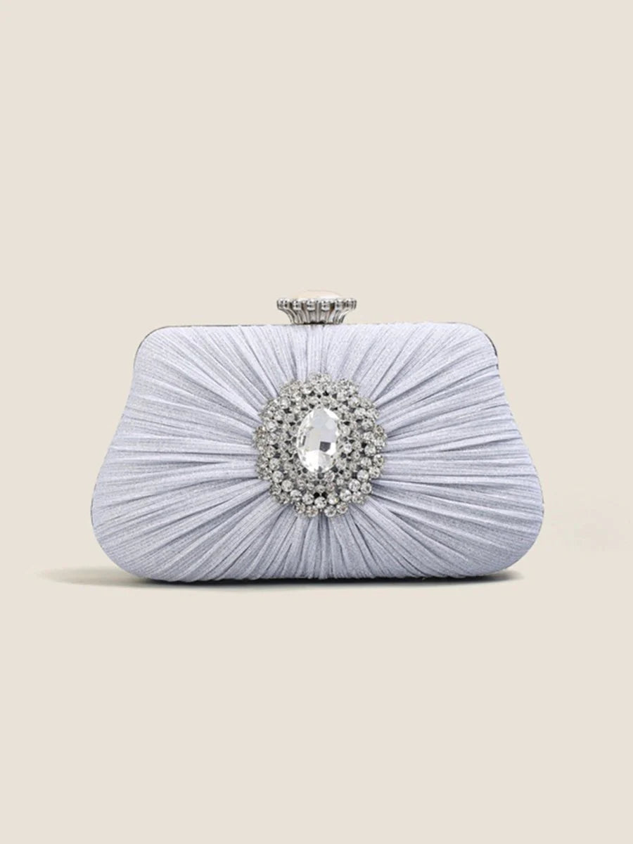 Womens Large Rhinestone Evening Clutch Bags