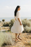 Olivia Faux Smocked Midi Dress FINAL SALE