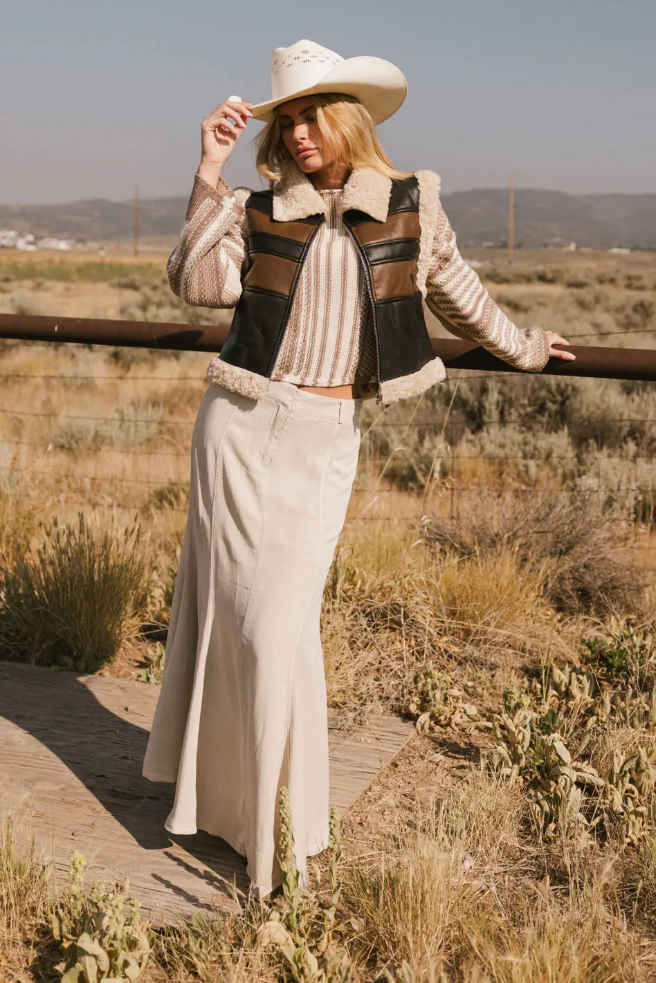 Kezia Faux Leather Vest FINAL SALE