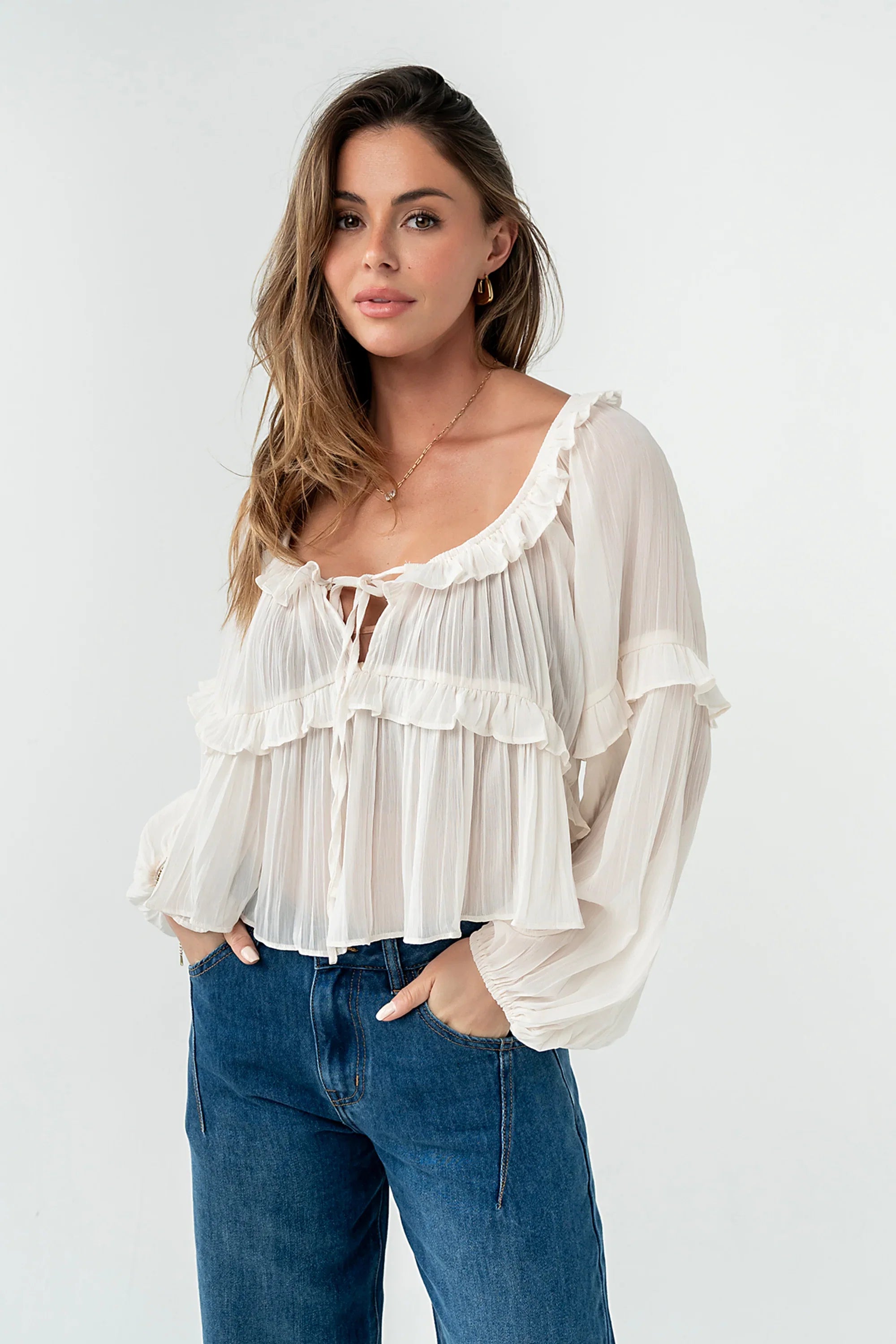 Mina Sheer Blouse