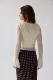 Joy Ruffle Top in Ivory FINAL SALE