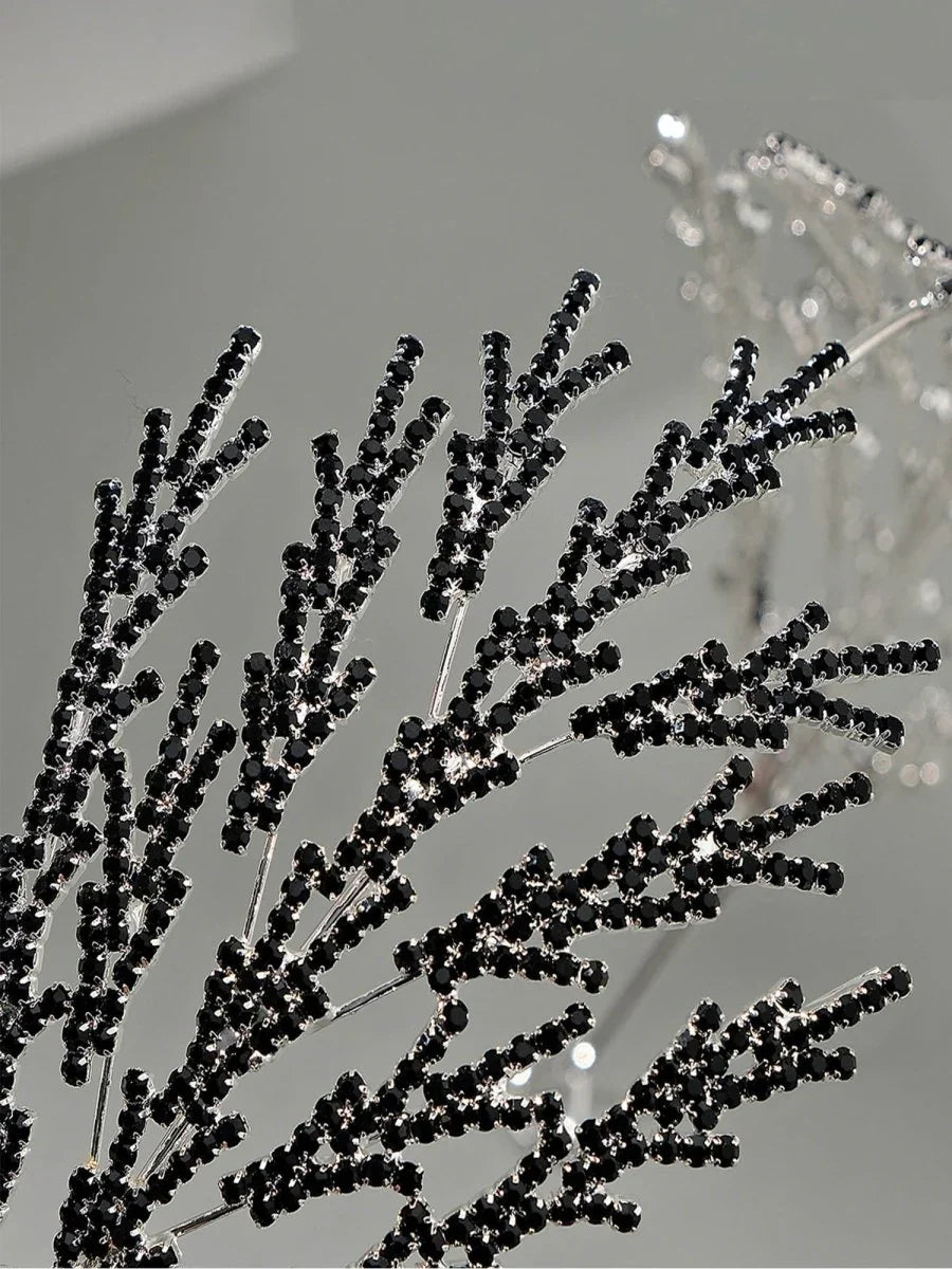 Metal Super Shiny Rhinestone Wide Headband Hair Accessories