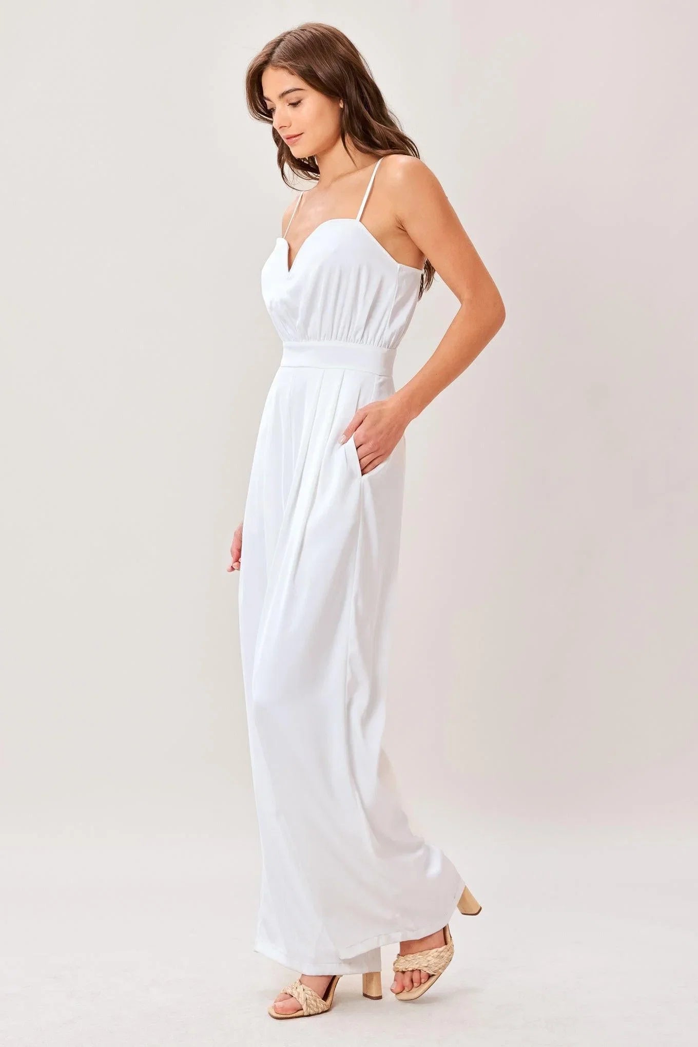 MODERN EASE WHITE JUMPSUIT