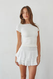 Daytona High Rise Tiered Ruffle Skort