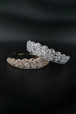Silver Zirconia Bridal Crown