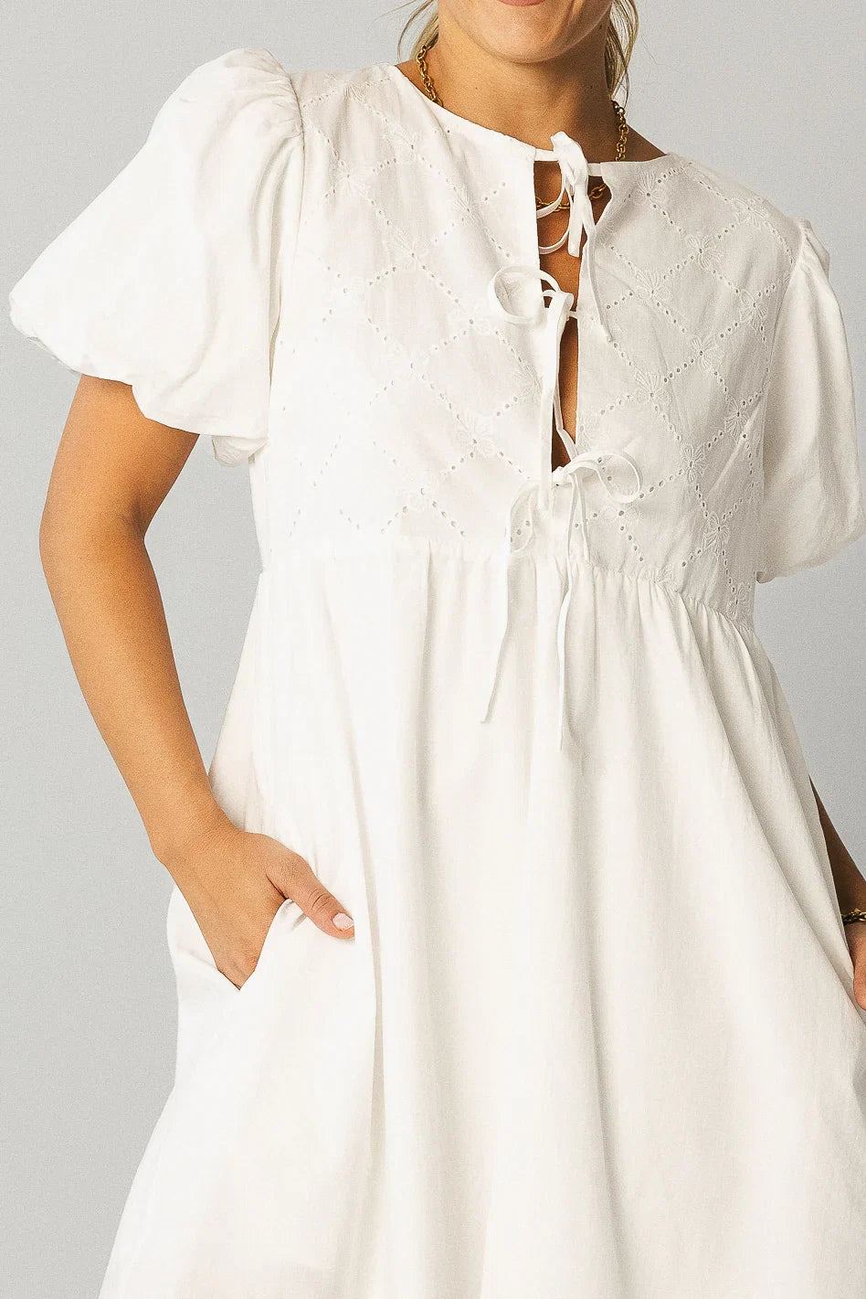 Penn Bow Mini Dress FINAL SALE