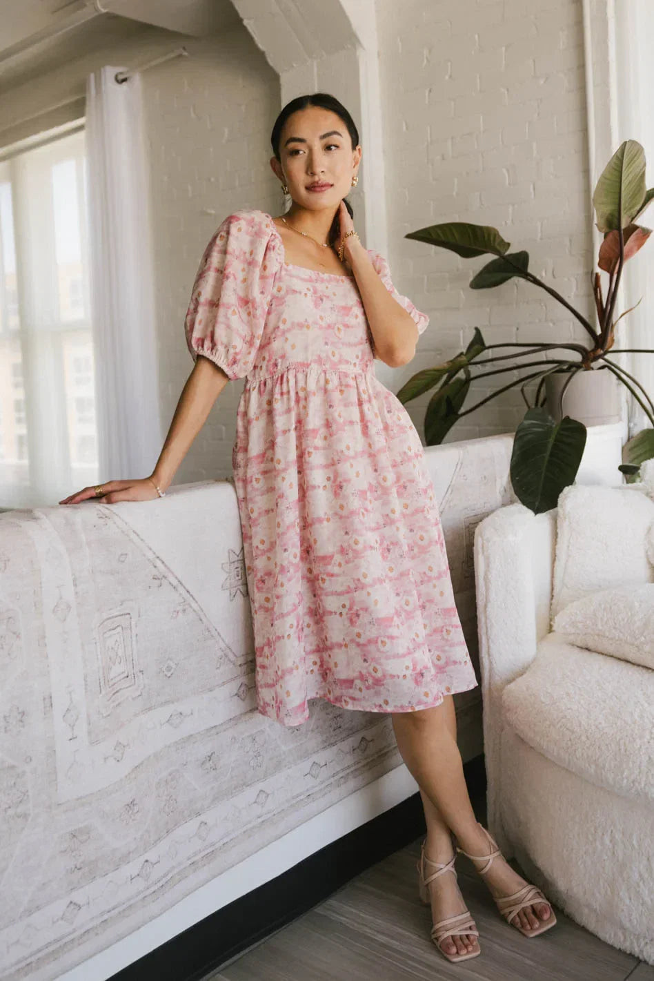 Hannah Floral Midi Dress FINAL SALE
