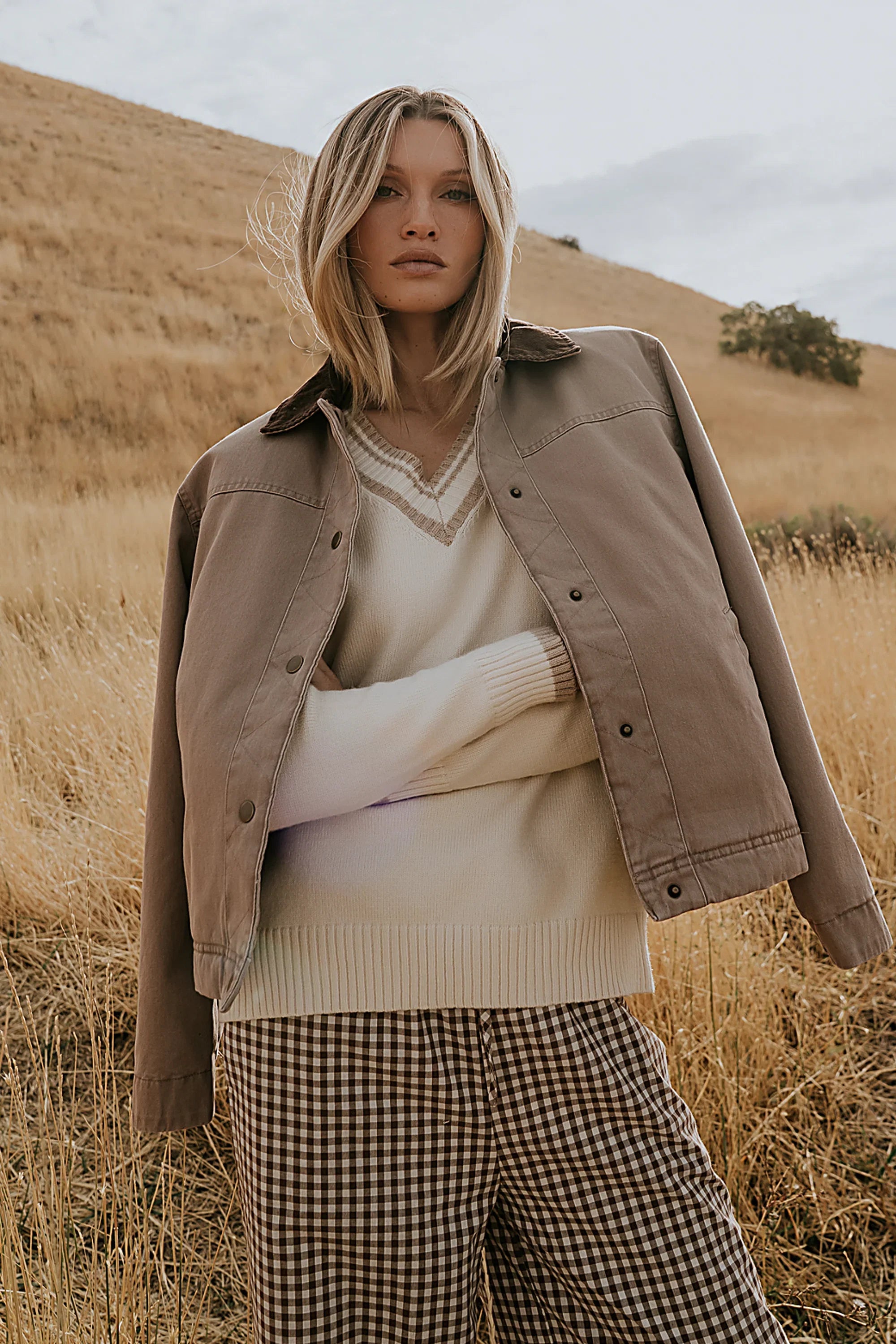 Roman Chore Jacket in Mauve FINAL SALE