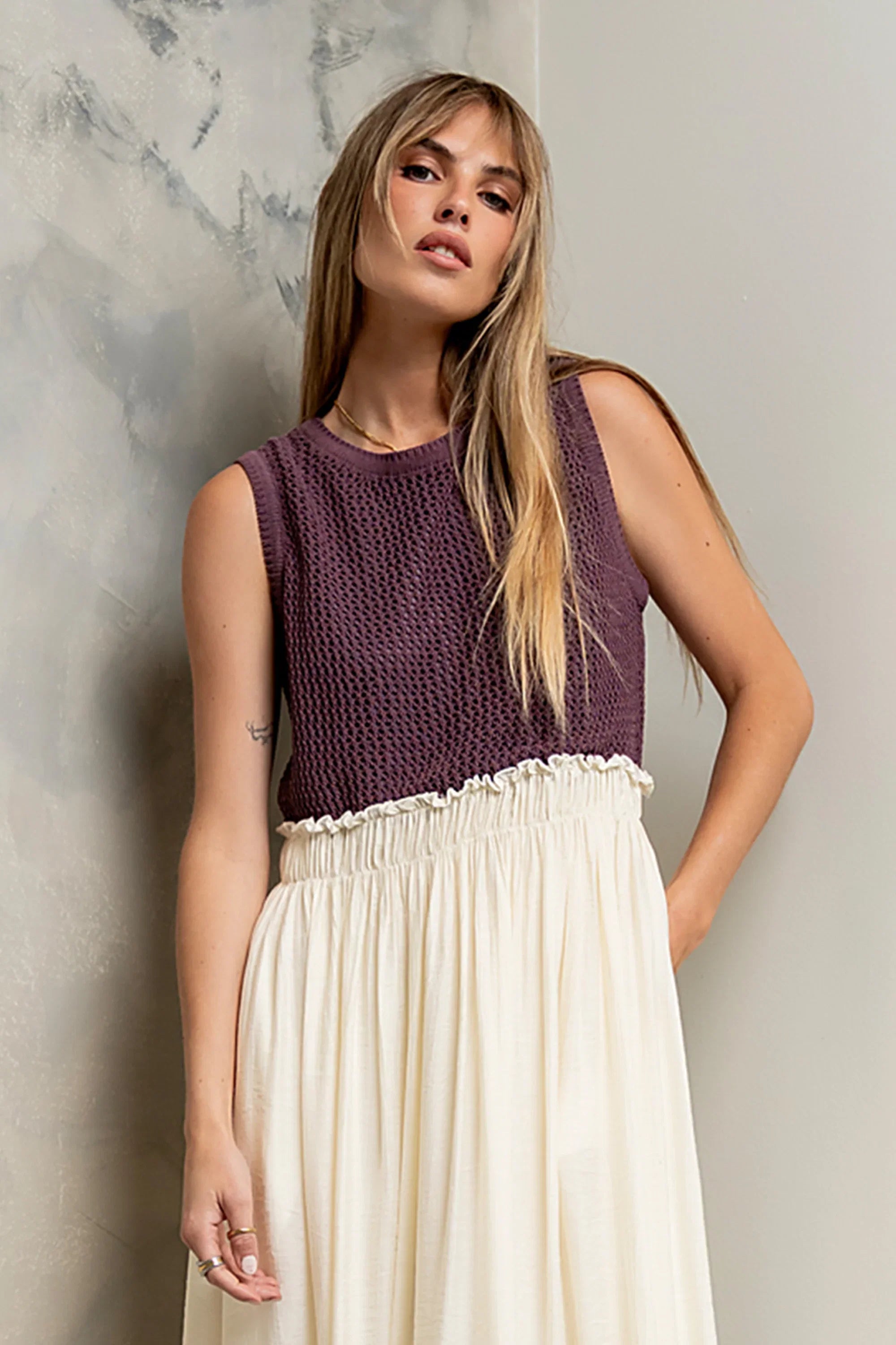 Serafina Maxi Dress in Plum