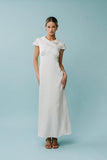 Tammy Embroidered Maxi Dress in Ivory