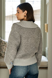 Jonah Collared Cardigan in Grey FINAL SALE