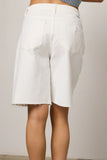 Lydia Bermuda Shorts in White