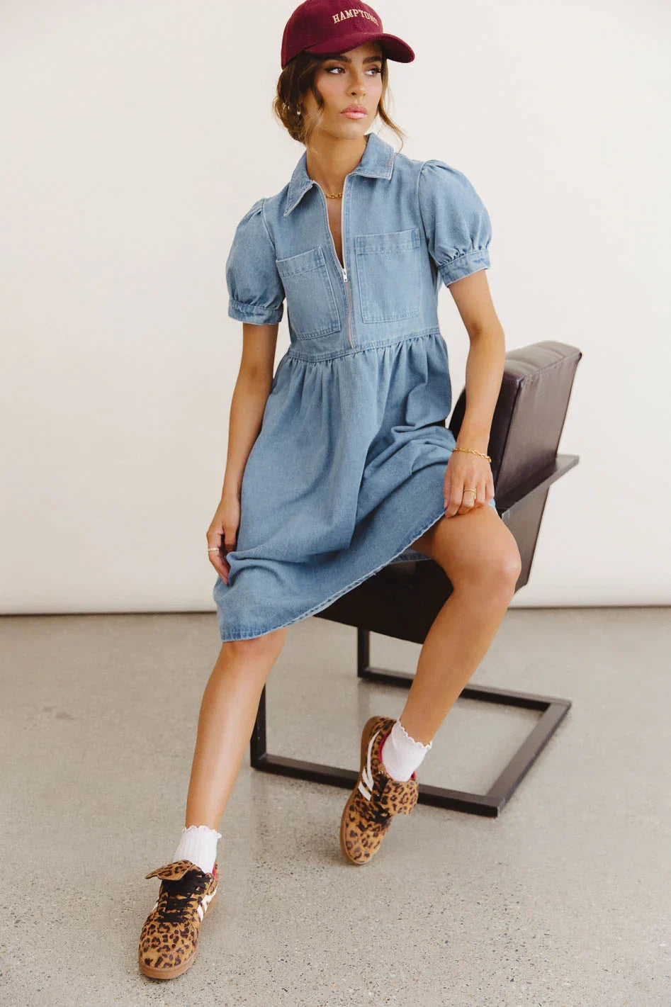 Georgia Denim Midi Dress FINAL SALE