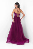 Dani Gown Mulberry Lace Tulle A line Dress