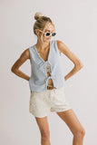 Lauren Floral Denim Shorts FINAL SALE