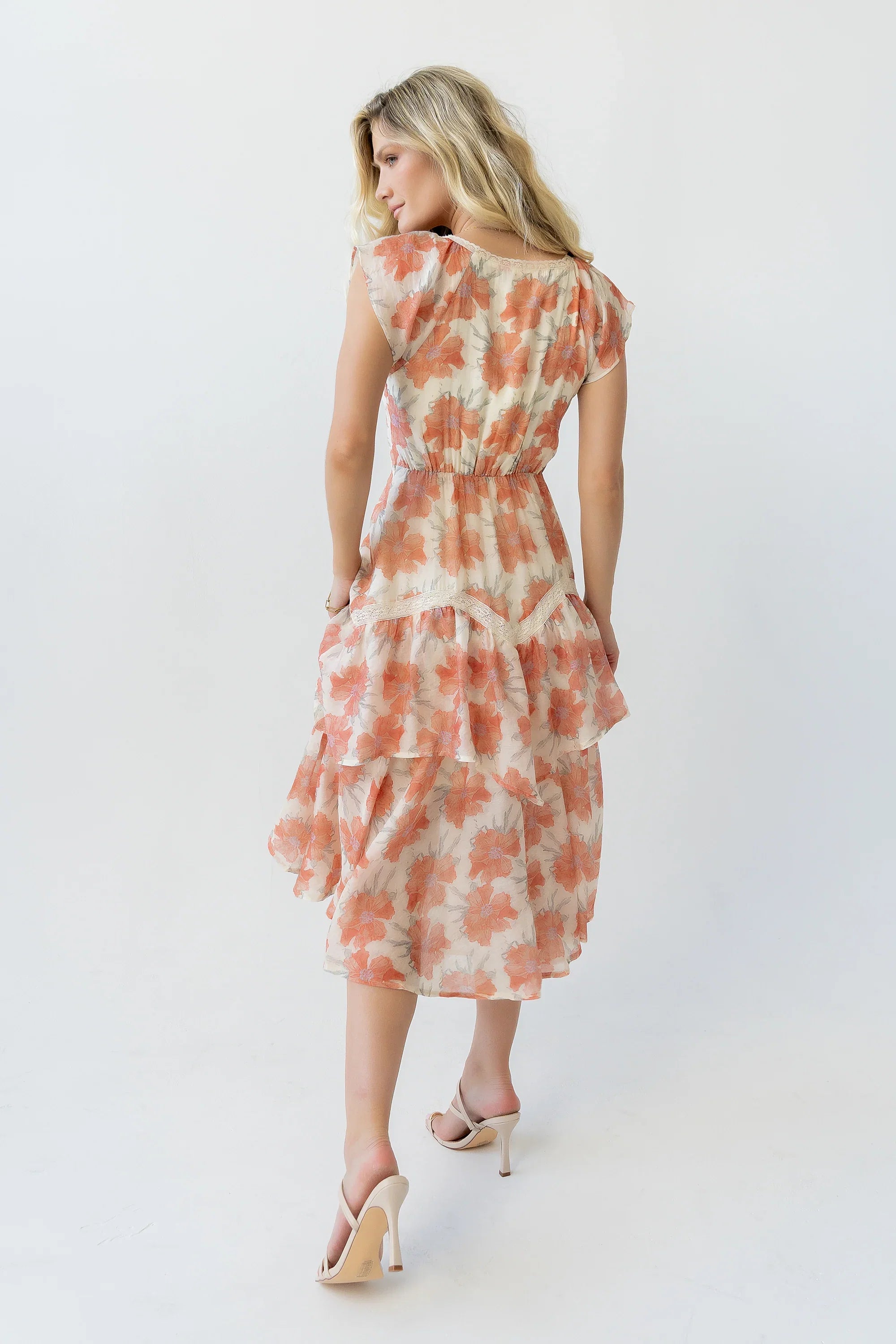 Hana Floral Midi Dress
