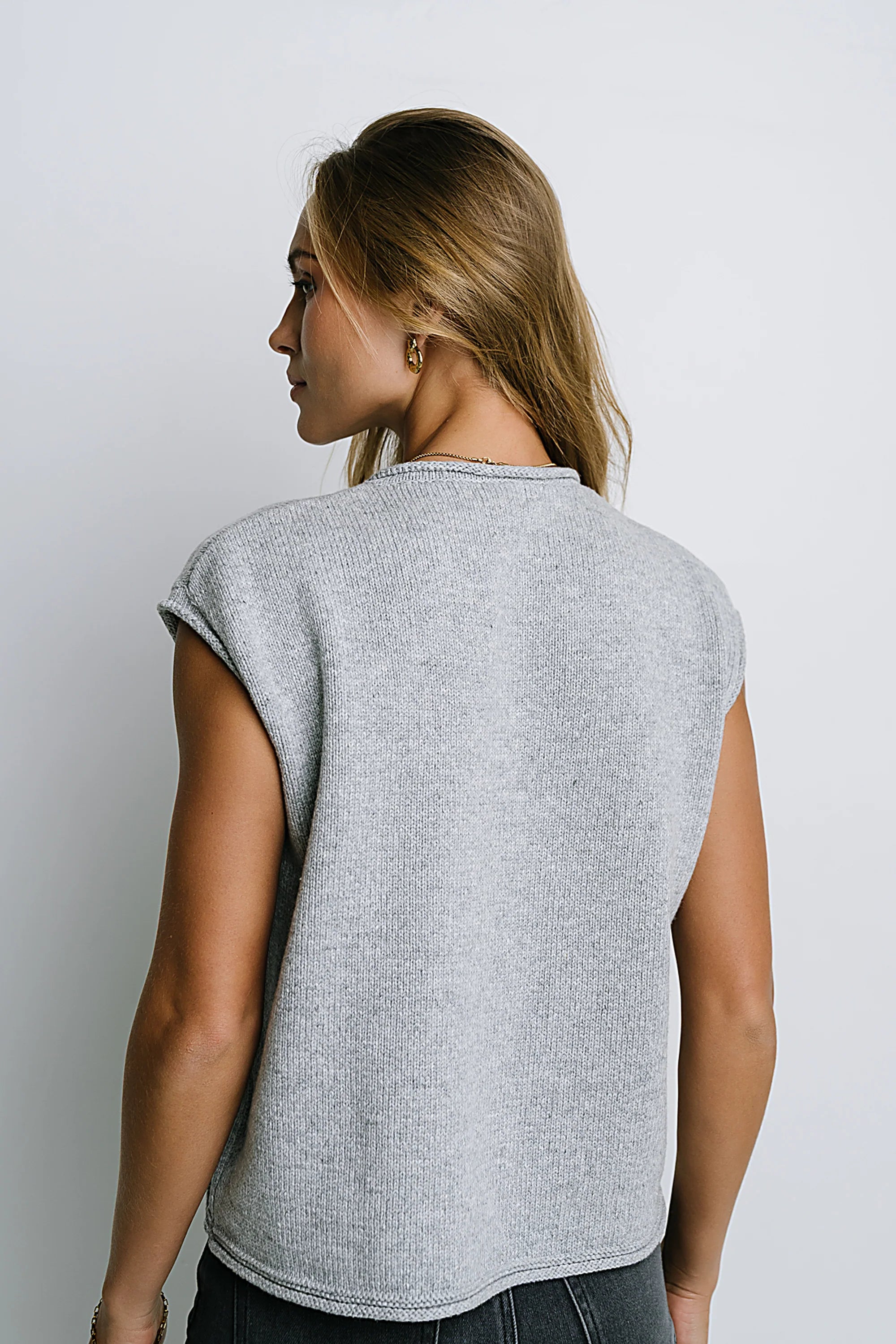 Paige Knit Sweater in Grey