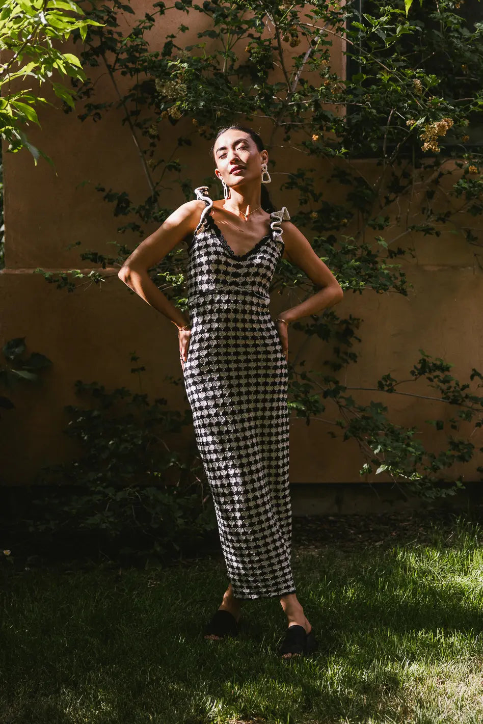 Amias Crocheted Midi Dress FINAL SALE