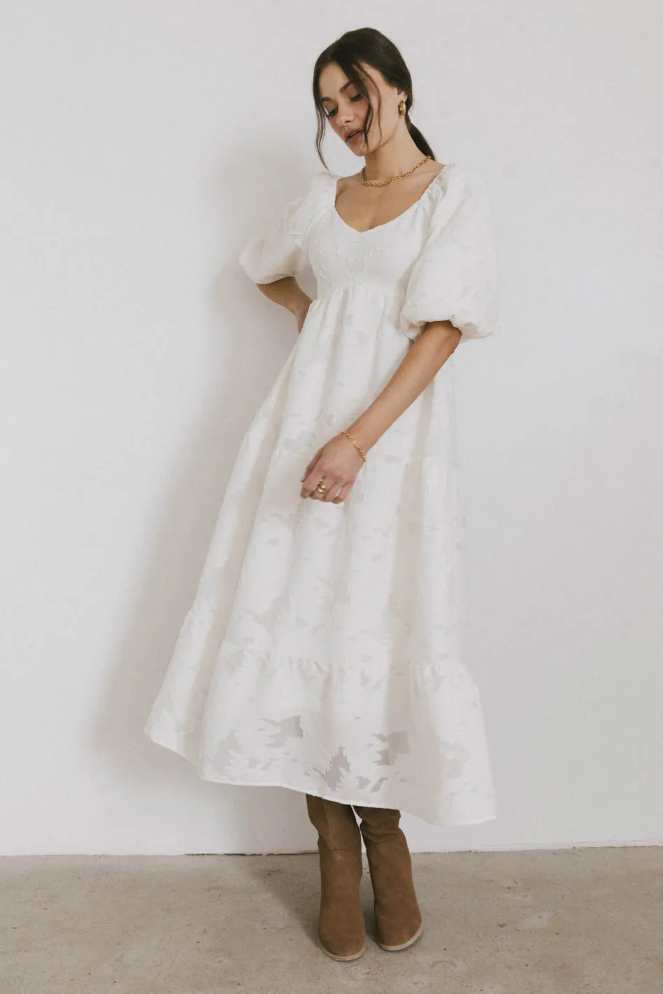 Bethany Maxi Dress in Ivory FINAL SALE