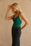 Jenna Cowl Neck Halter Top
