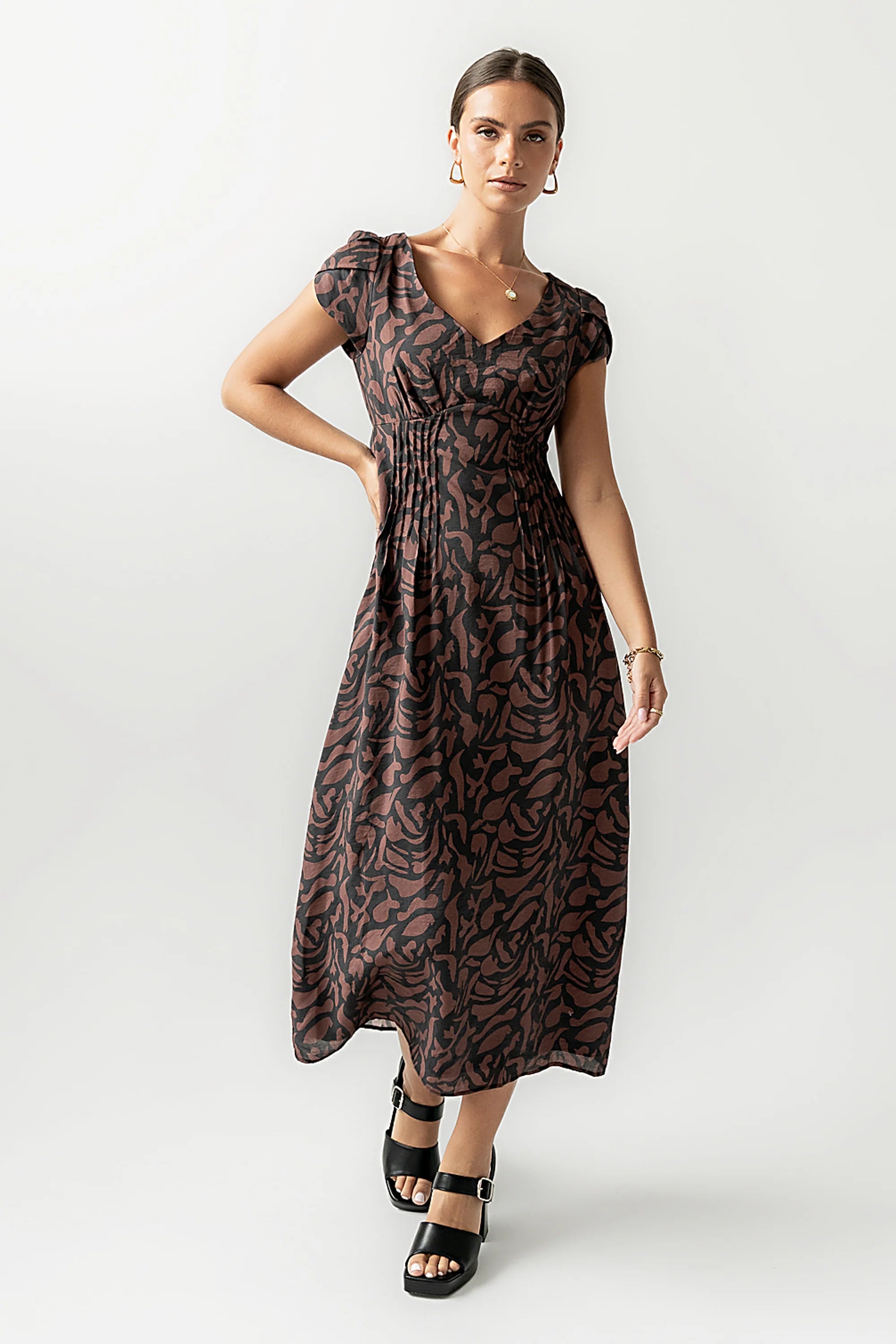 Kennedy Abstract Maxi Dress FINAL SALE