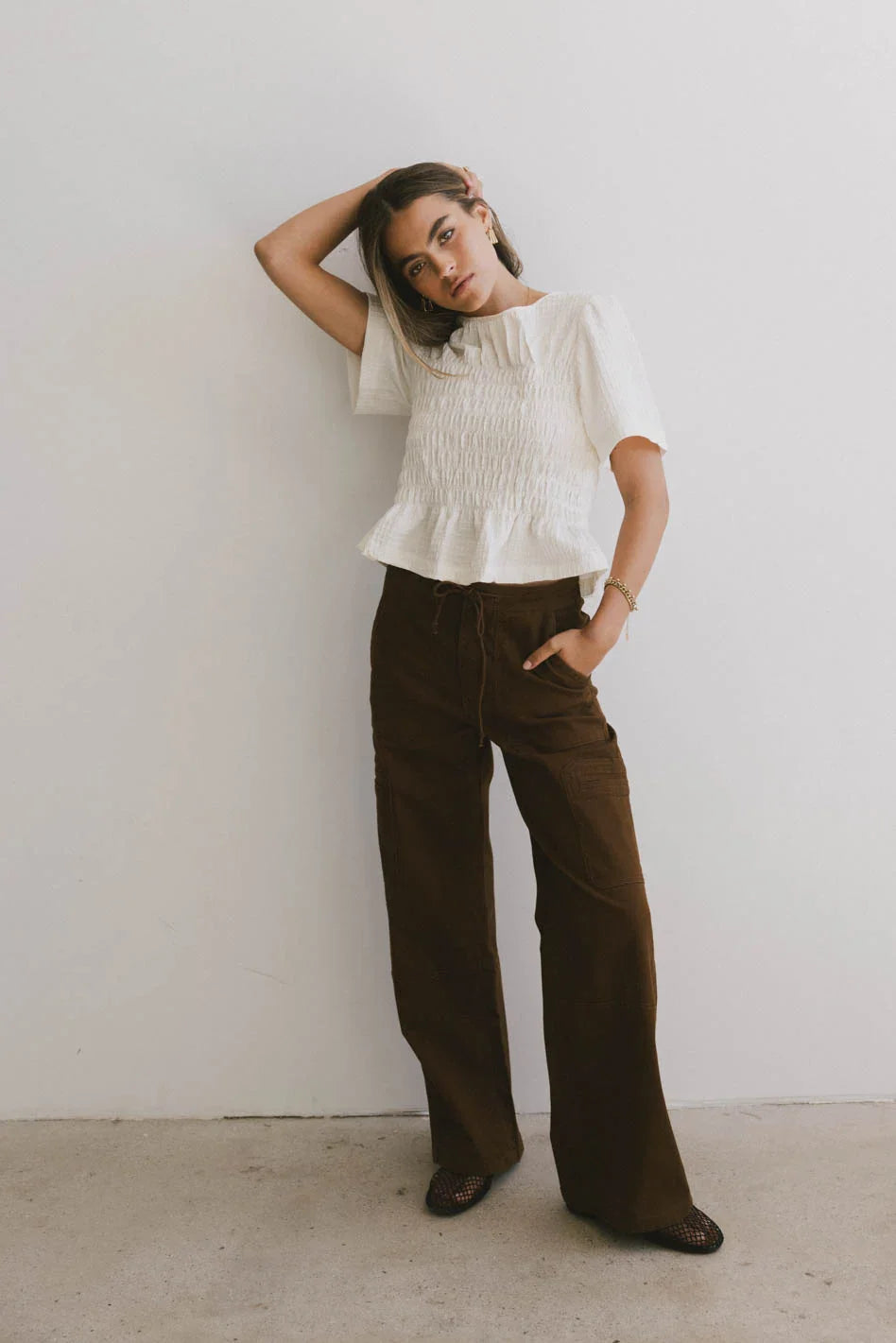 Tandry Cargo Pants in Brown FINAL SALE