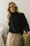 Catherine Turtleneck Sweater in Black FINAL SALE