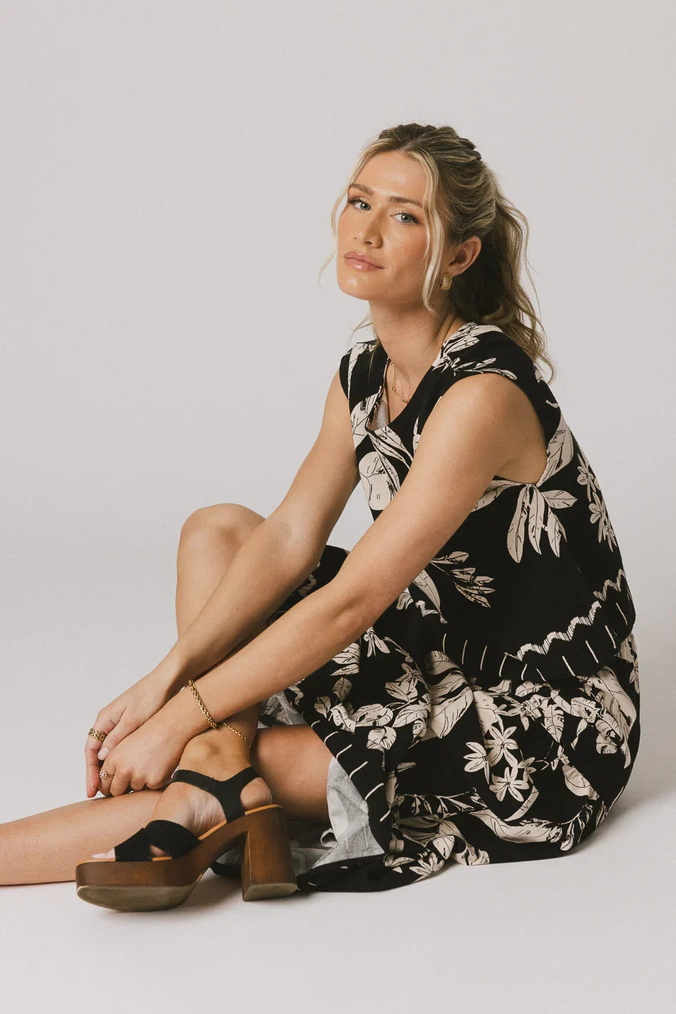 Tikki Abstract Maxi Skirt FINAL SALE