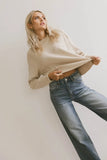 Leander Knit Sweater in Oatmeal FINAL SALE