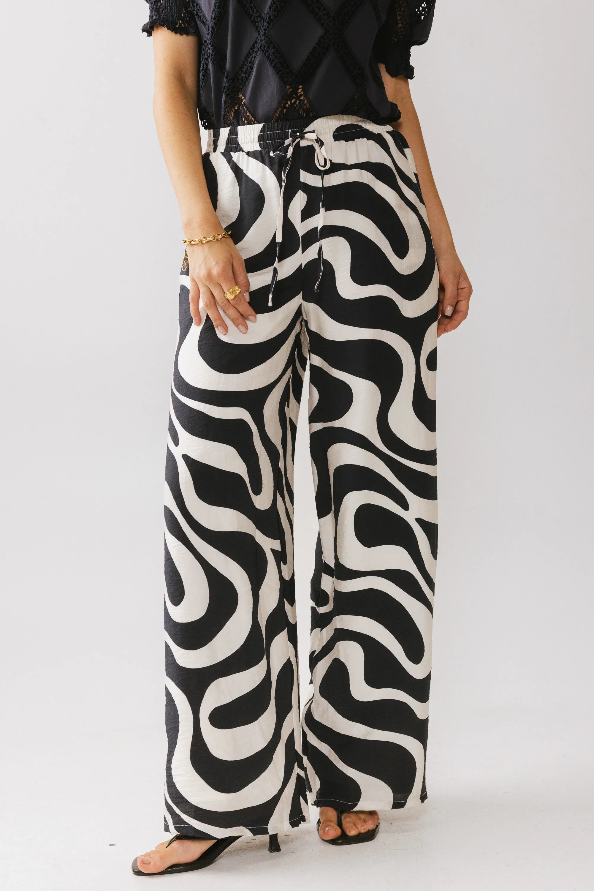 Remy Abstract Wide Leg Pants