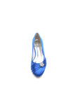 Royal Blue Flats with Rhinestone embellished