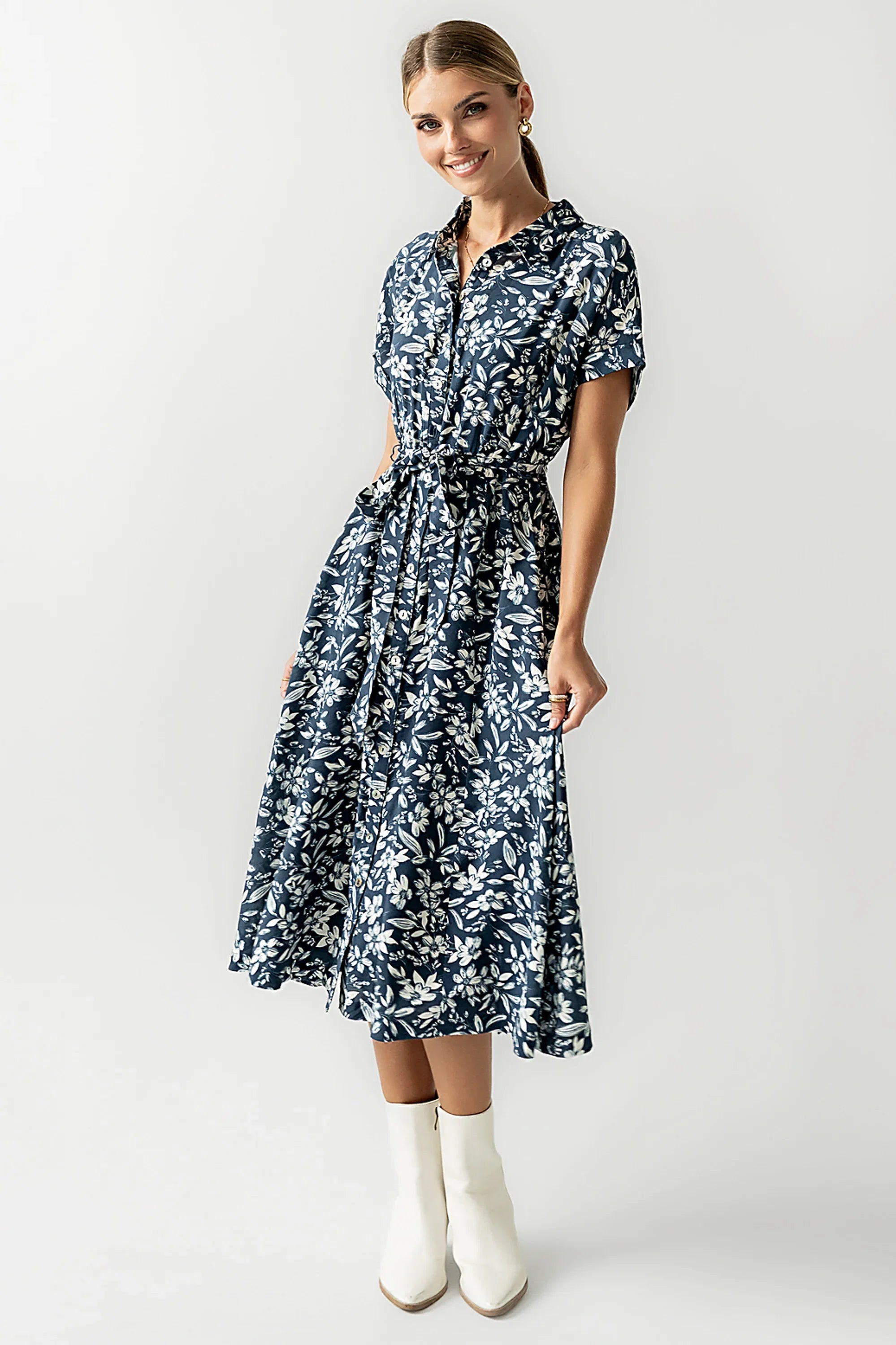Zeke Floral Midi Dress