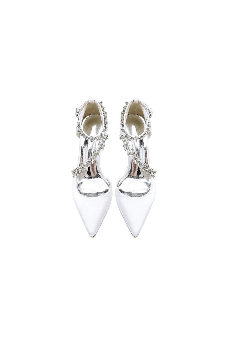 Pointed Toe Slingback Strap High Heel