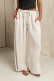 Nico Wide Leg Pants in Oatmeal FINAL SALE
