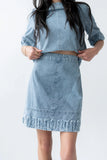 Jana Denim Skirt in Light Wash