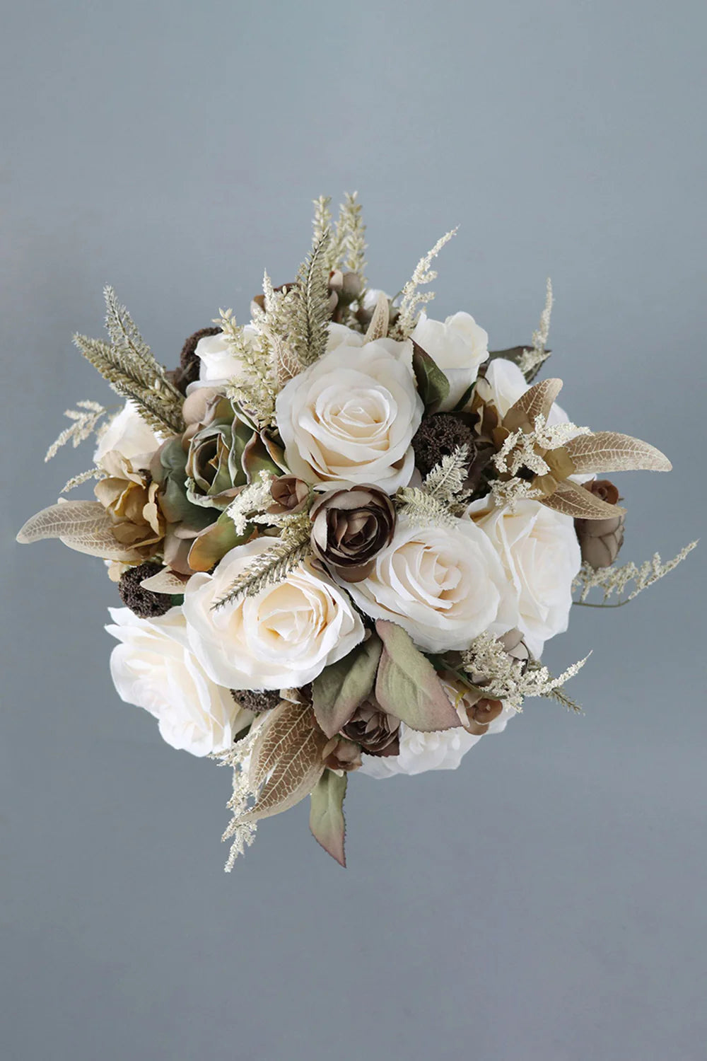 Free Form Silk Flower Bridal Bouquets