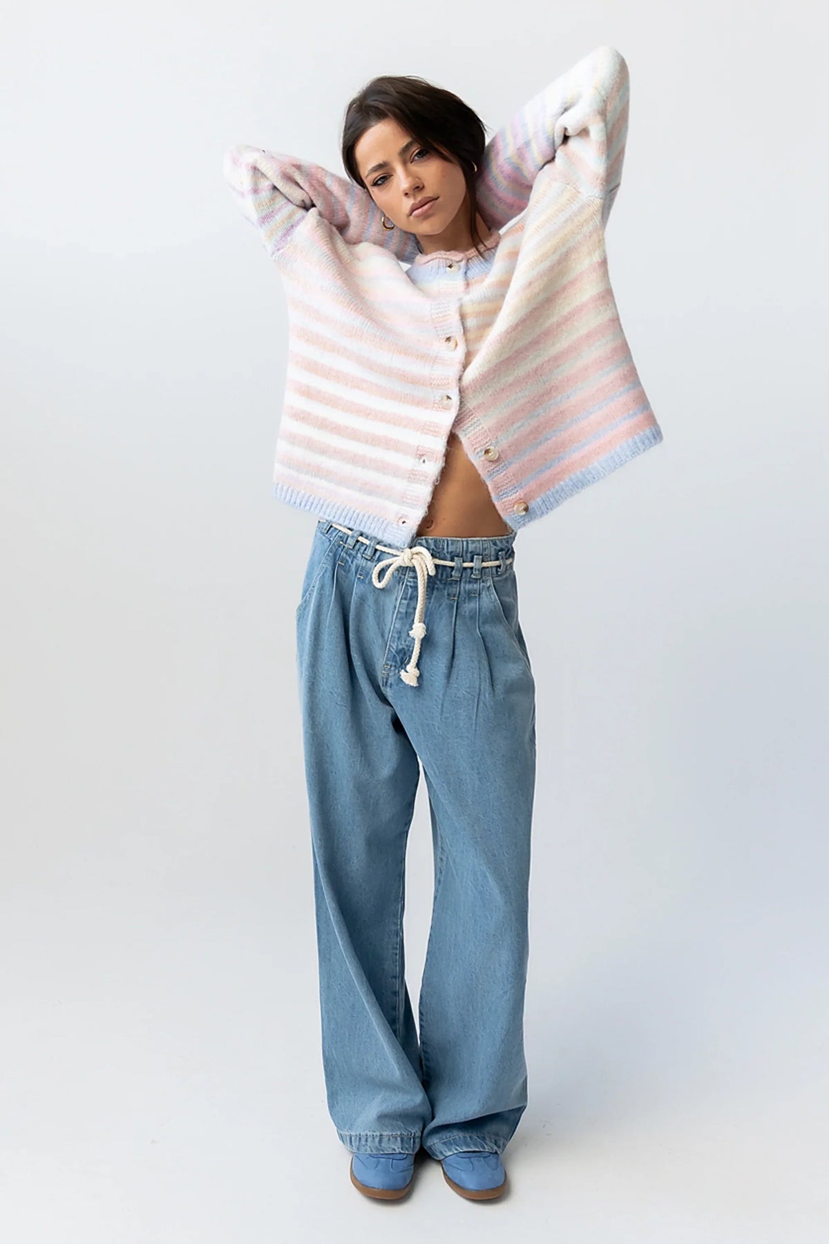 Emmy Knit Cardigan in Pink