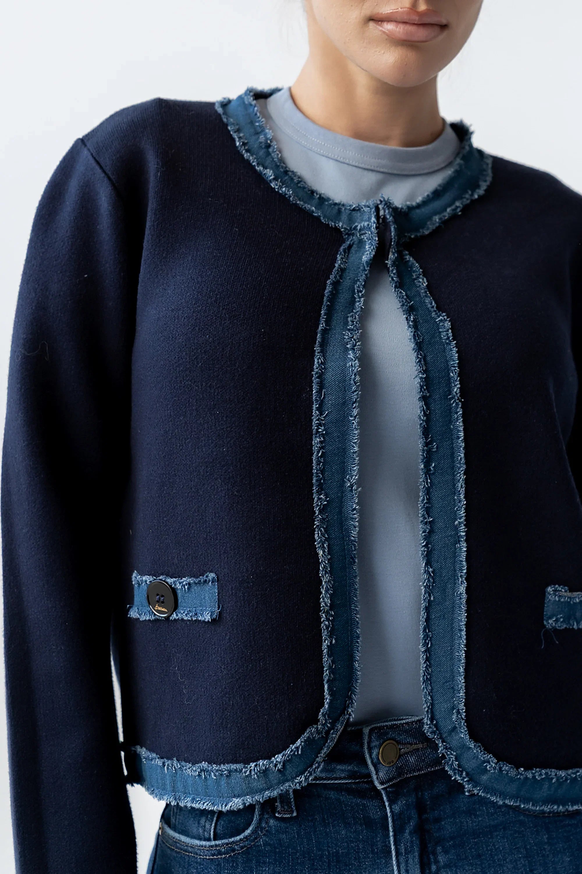 Topaz Contrast Cardigan FINAL SALE