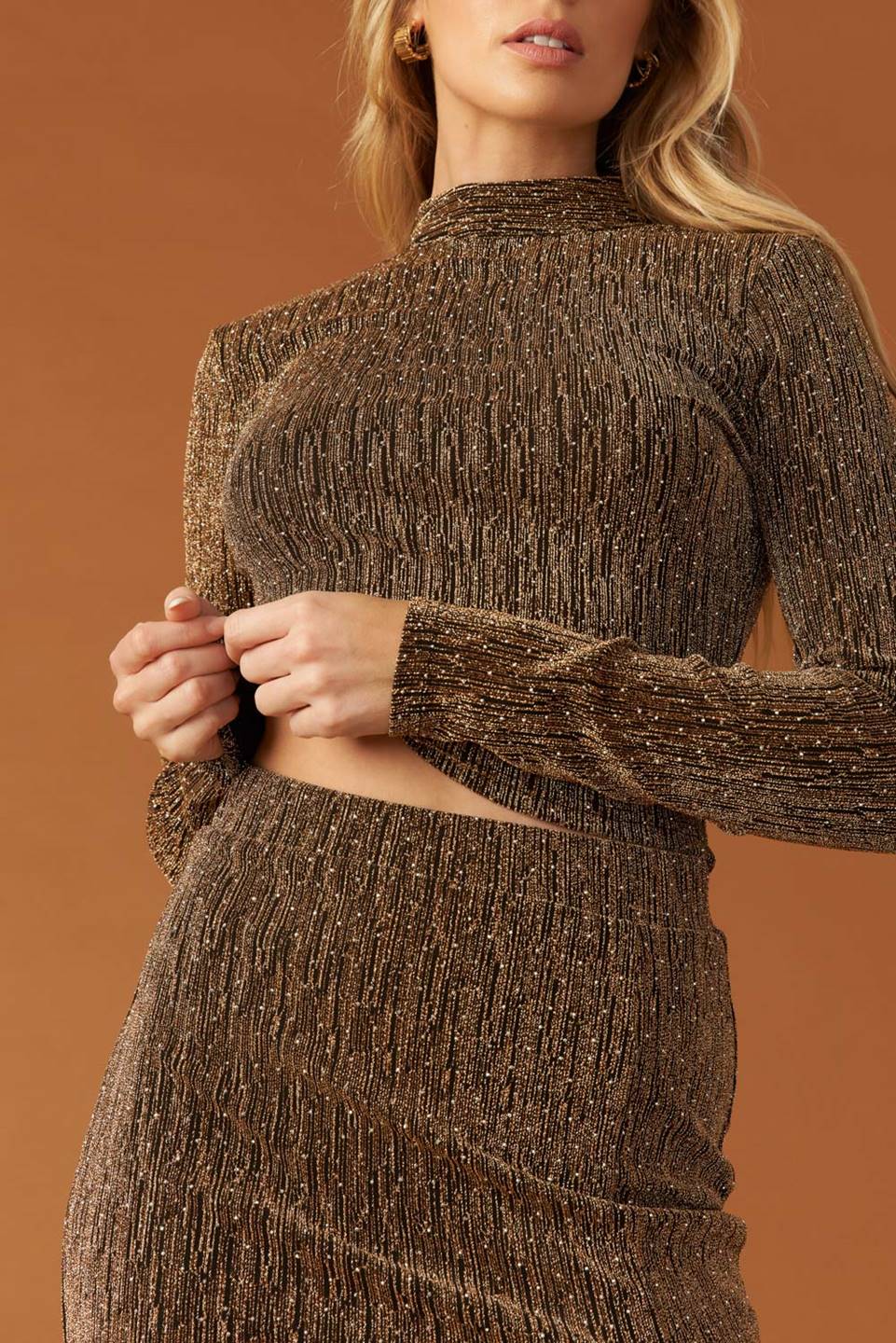 BRUNCH AT NOON FITTED TOP SKIRT SET