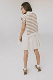 Evan Collared Mini Dress in Taupe FINAL SALE