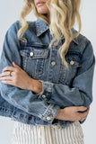 Riley Peplum Denim Jacket