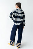 Kaysen Striped Top in Navy FINAL SALE