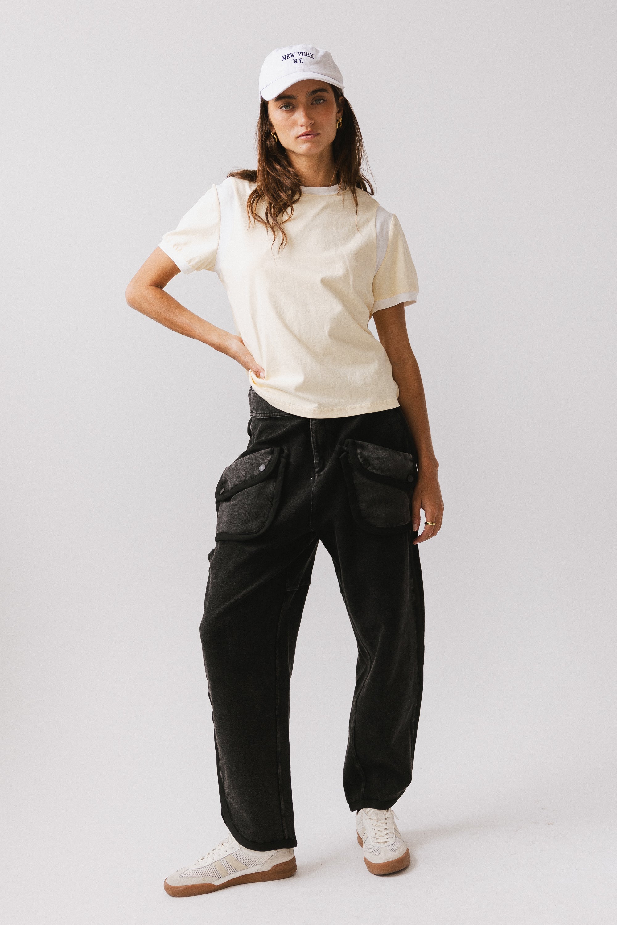 Emma Contrast Top in Yellow FINAL SALE