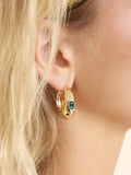 Deco Crystal Hoops