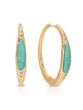 Turquoise Solstice Hoops