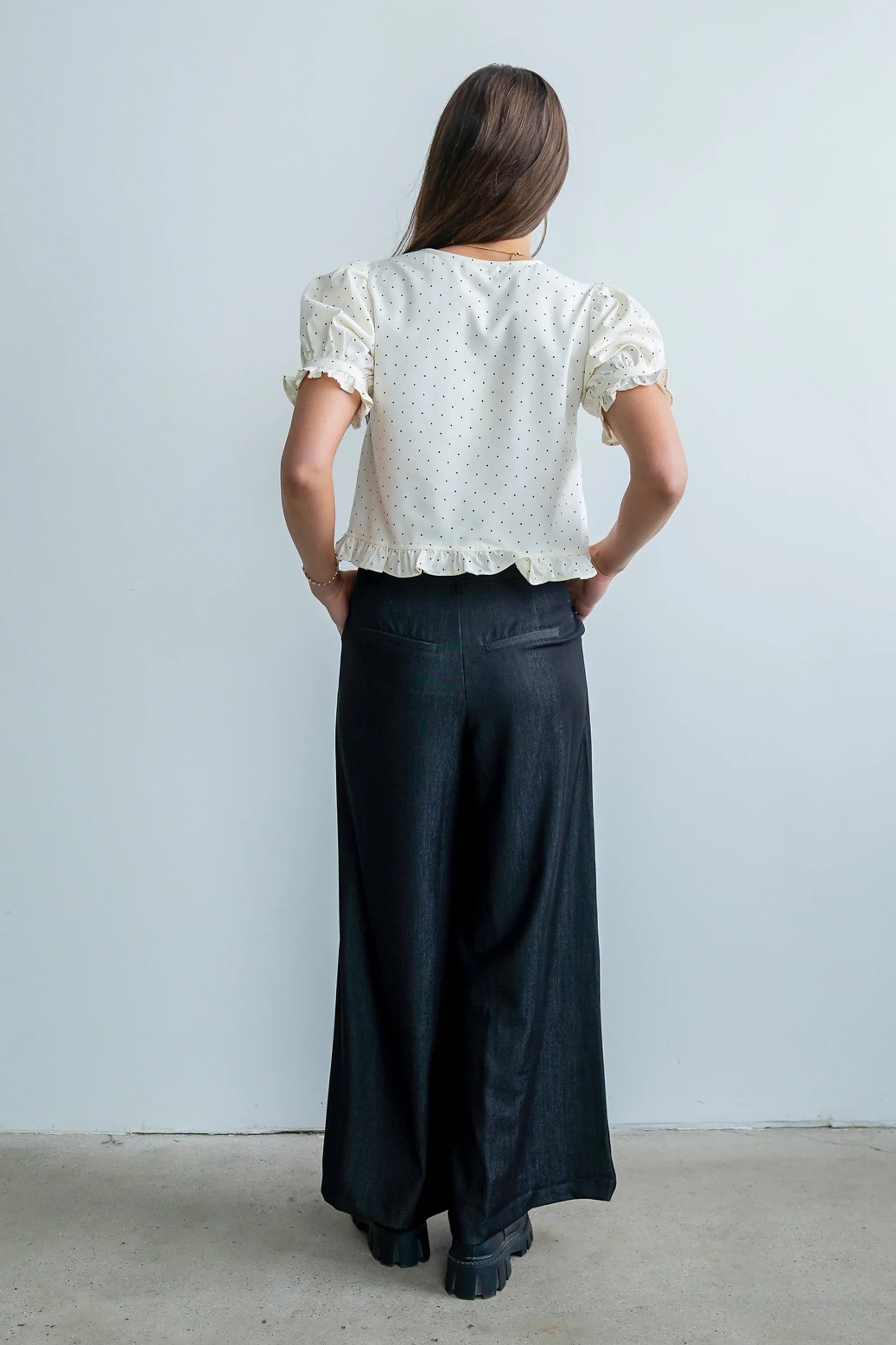 Joey Pleated Pants in Black