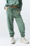 Mozie Contrast Joggers in Teal