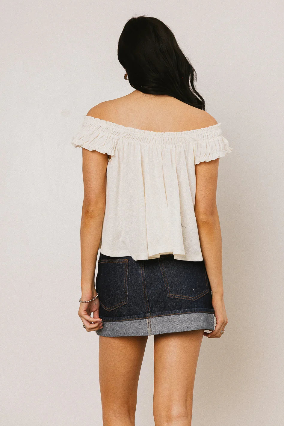 Casey Relaxed Top in Cream FINAL SALE