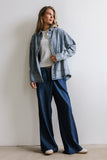 Kandy Striped Denim Shacket